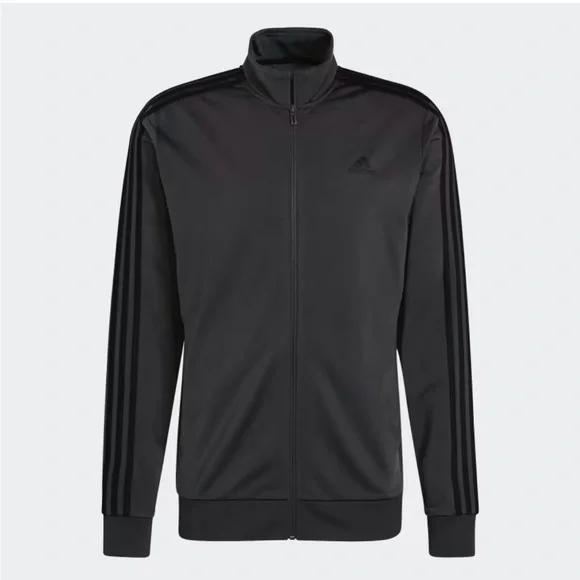Adidas, Men’s ESSENTIALS WARM-UP 3-STRIPES TRACK JACKET. Size Medium - Picture 1 of 8